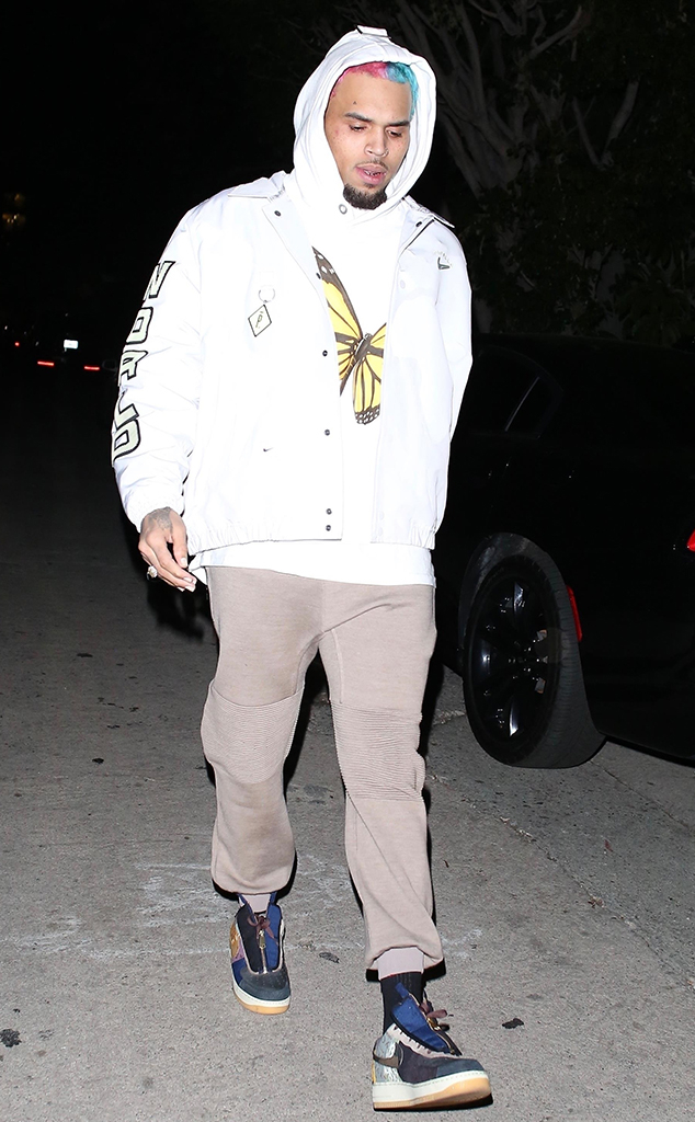 Chris Brown, Stassie Karanikolaou's Valentine's Day Party